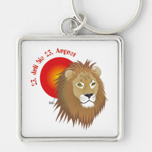 Lion - constellation key supporter keychain