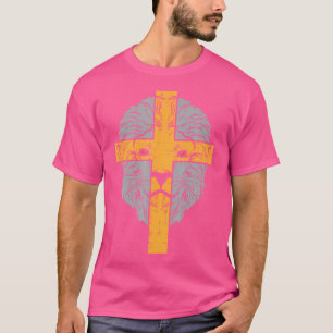 Lion Cross God Jesus Religious Christian Men Women T-Shirt