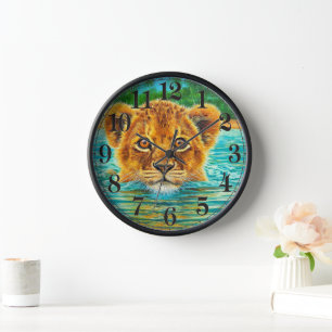 Lion Cub Clock