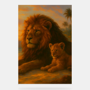 Lion & Cub — Lien de Coucher de Soleil   Orrin Stu