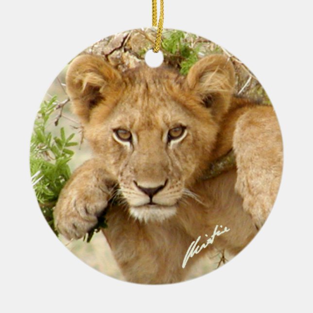 Lion Cub Ornament (2-sided) (Front)