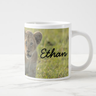 Lion Cub Personalize Name Seriously Large Coffee Mug