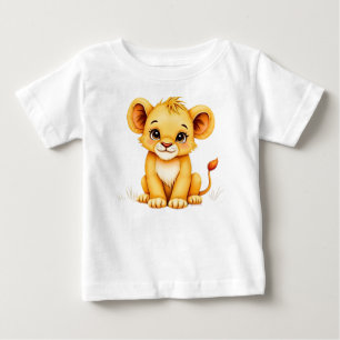 Lion Cub– Wildlife Fantasy Art Baby T-Shirt