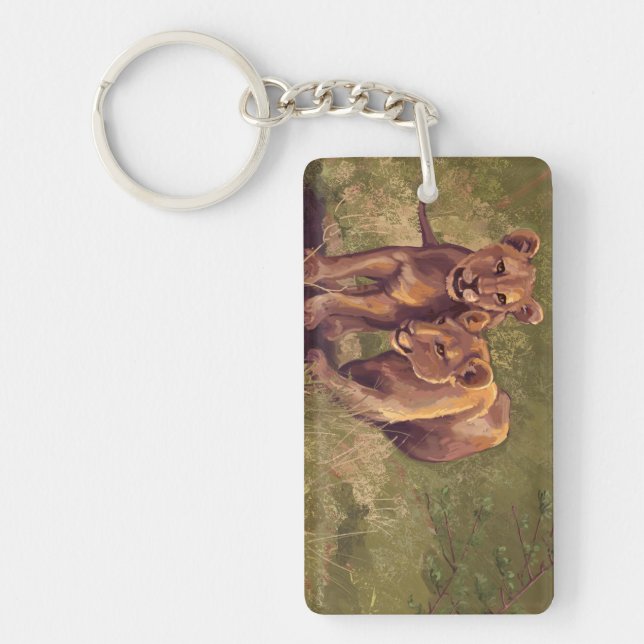 Lion Cubs Keychain (Front)