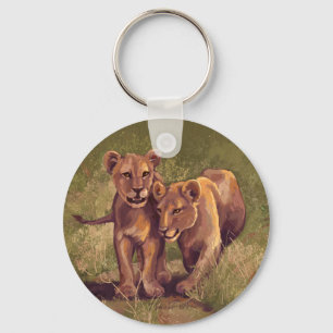 Lion Cubs Keychain