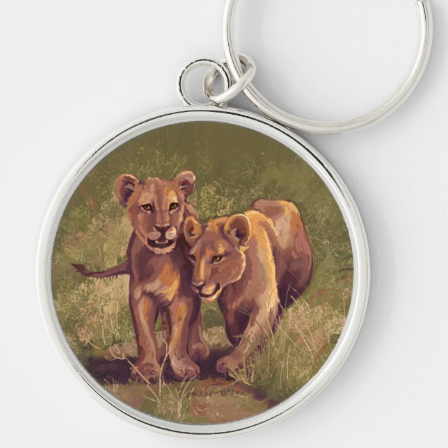 Lion Cubs Keychain (Front)