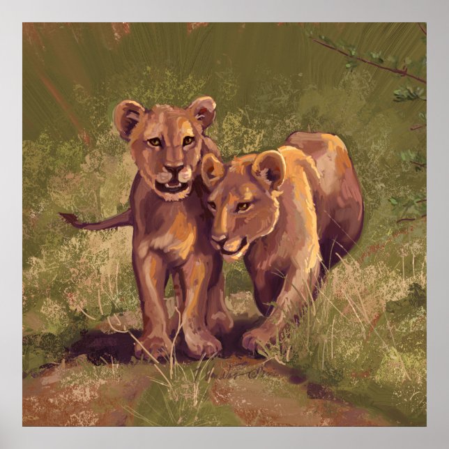 Lion Cubs Poster (Front)
