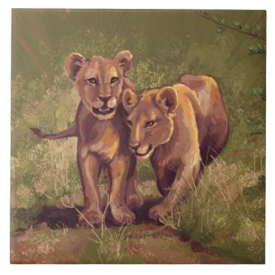 Lion Cubs Tile