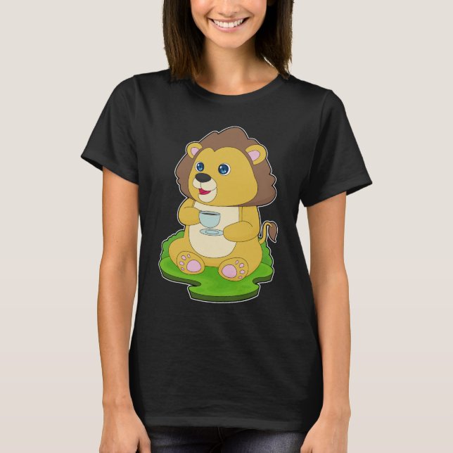 Lion Cup Coffee T-Shirt (Front)