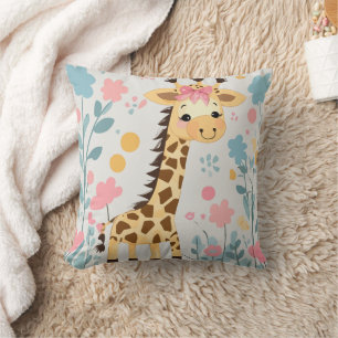 Lion cute artwork throw pillow