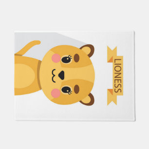 Lion Cute Lioness Doormat