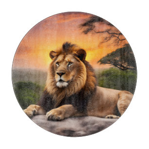 Lion Cutting Board