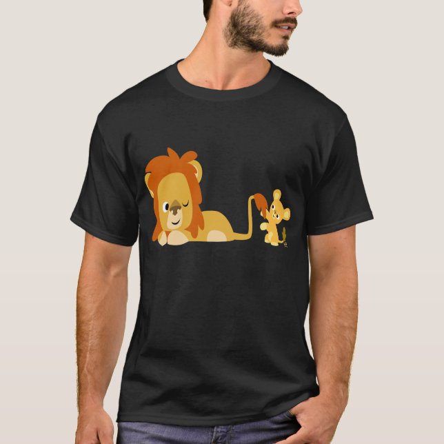 Lion Dad and Cub T-shirt (Front)