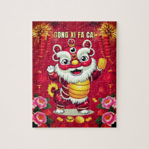 Lion Dance Jigsaw Puzzle for Kids