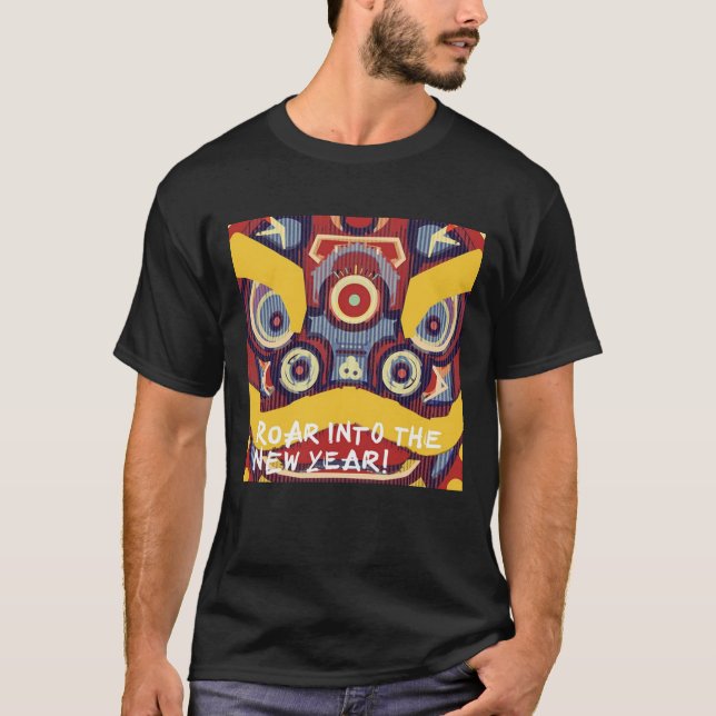 Lion Dance Mask T-Shirt (Front)