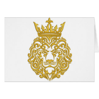 lion dans la couronne, imitation de broderie