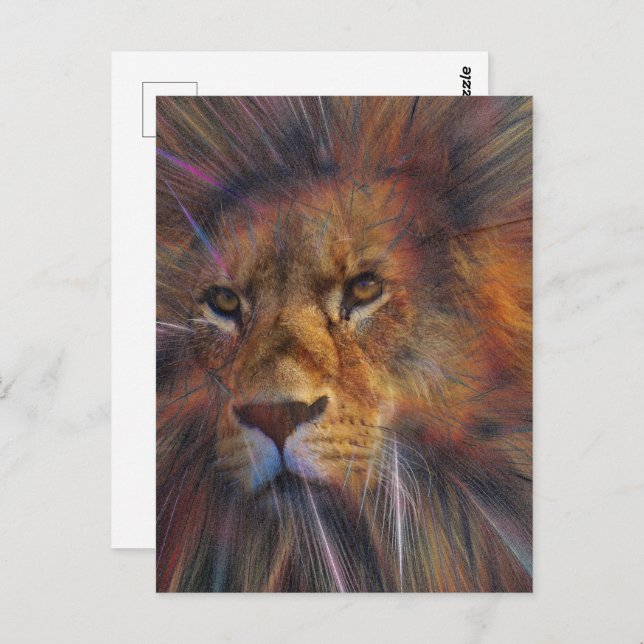 Lion dans la Galerie Carte postale (Devant / Derrière)