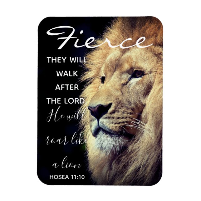 Lion de fer | Magnet d'écriture (Vertical)