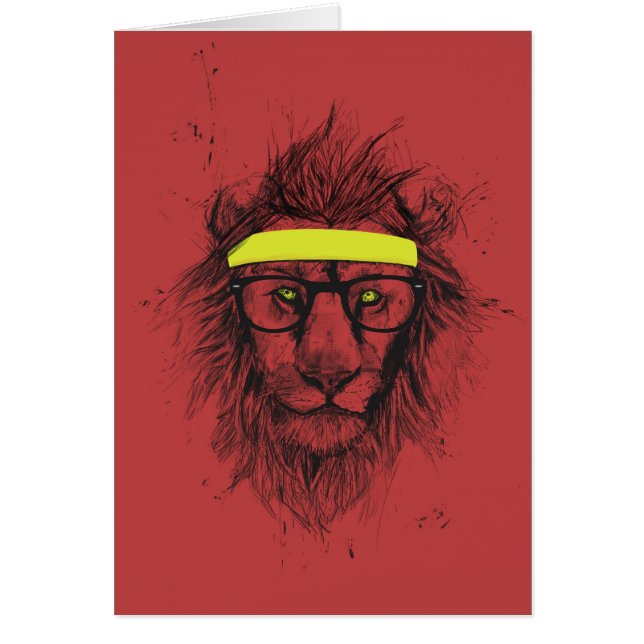lion de hippie (rouge) (Devant)