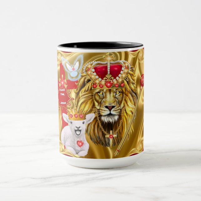 Lion De Juda Agneau De Dieu Mug (Centre)