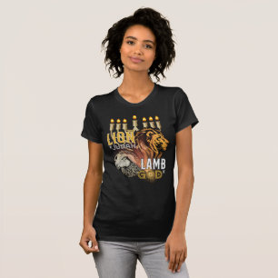 Lion De Juda Agneau De Dieu T-shirt Femme
