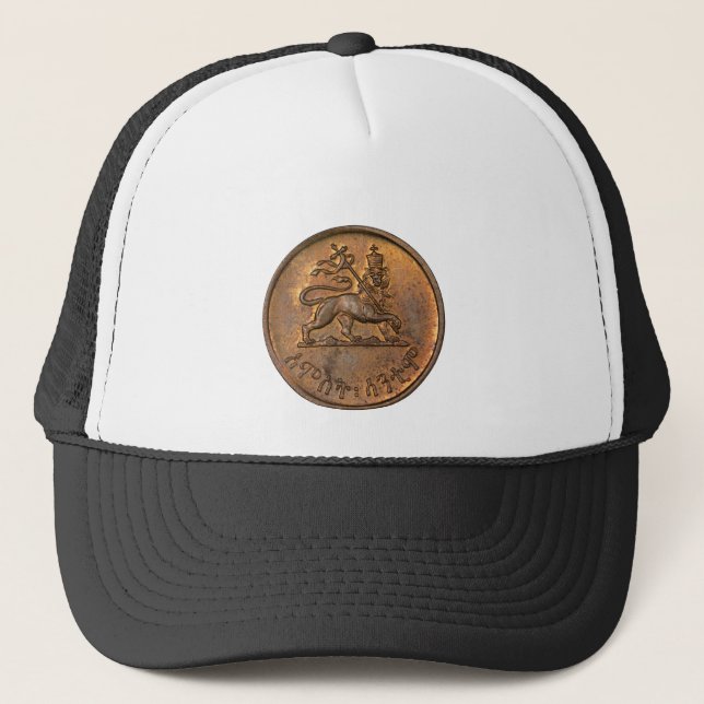Lion de Juda - Haile Selassie - Casquette de camio (Devant)