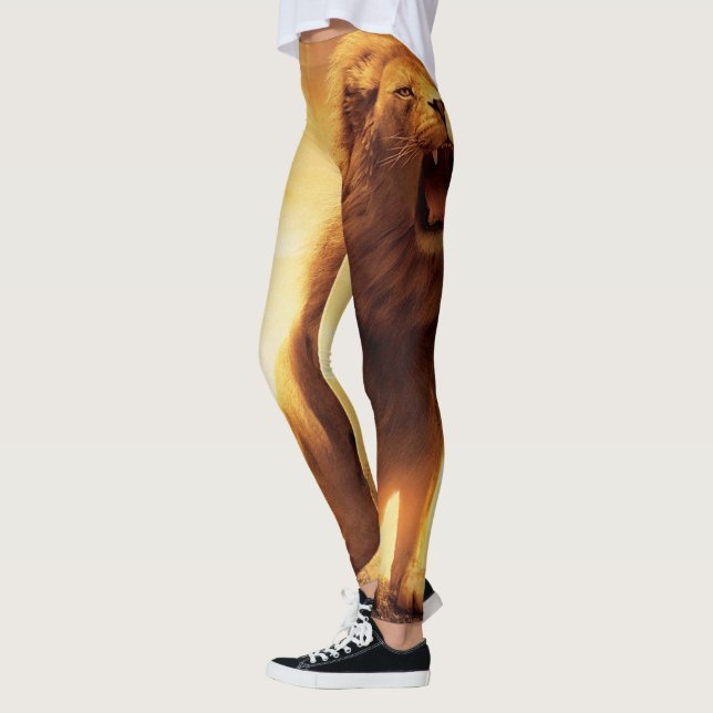 Lion de Juda - Jah Rasta - Power Leggings de Yoga (Gauche)