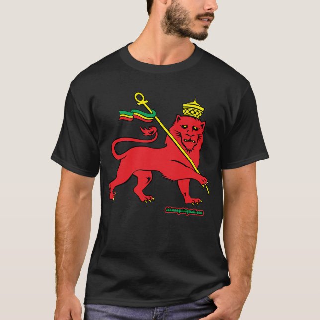 Lion de Juda Jah Sunny Arts Design Tshirt (Devant)