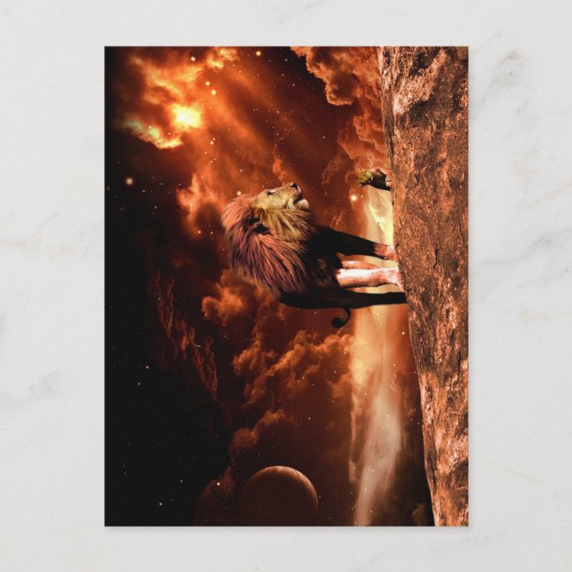Lion de Juda - Lion - Rastafari - Carte postale (Devant)