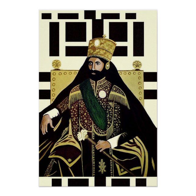 Lion de Judah Jah Rastafari Reggae Roots Affiche (Devant)
