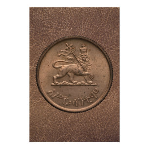 Lion de Judah Jah Rastafari Reggae Roots Affiche