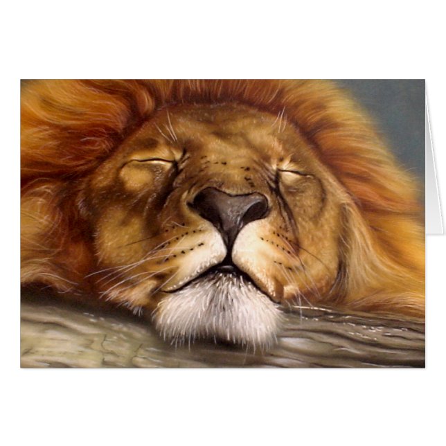 Lion de sommeil (Devant horizontal)