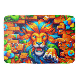 Lion Design Bath Mat