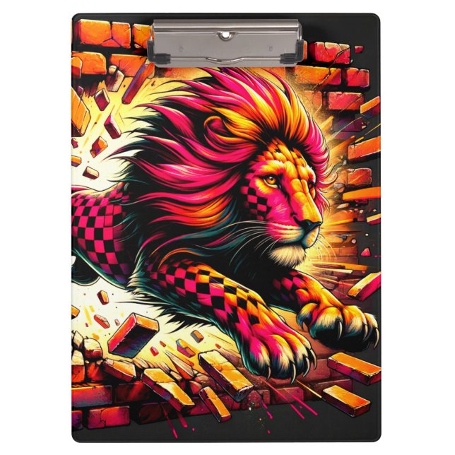 Lion Design Clipboard (Front)