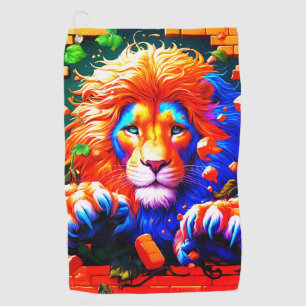 Lion Design Golf Towel