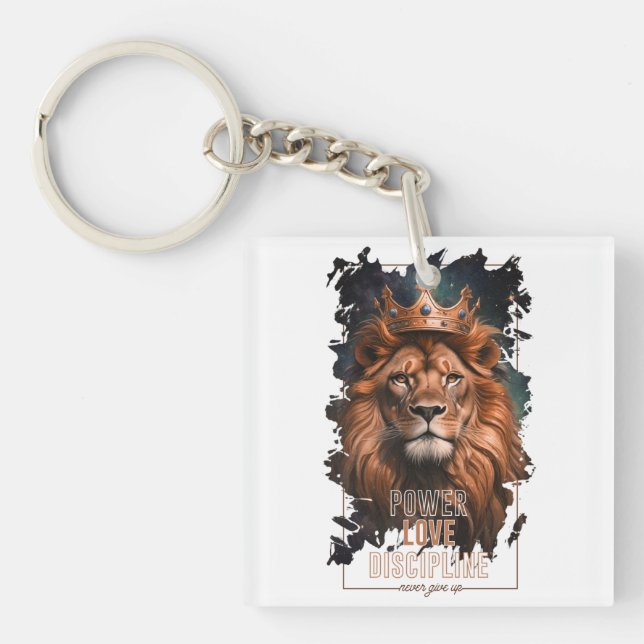 Lion Design Llavero Keychain (Front)