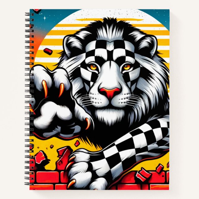 Lion Design Notebook (Front)
