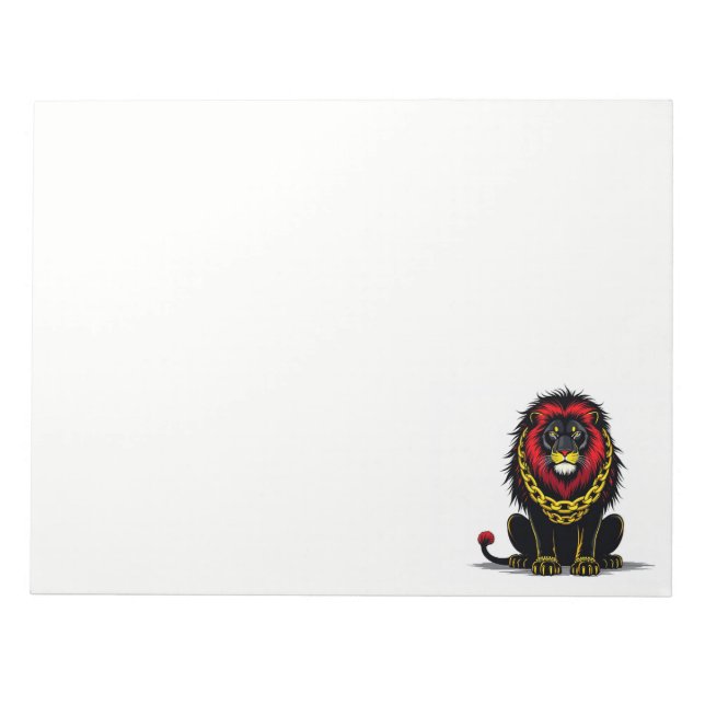 Lion Design Notepad (Front)