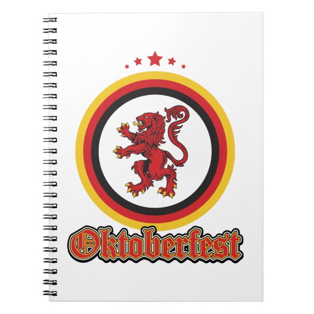 Lion-Design-Oktoberfest Notebook (Front)