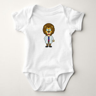 Lion Doctor Doctor's coat Baby Bodysuit