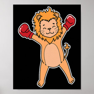 Lion Does Boxing  Poster