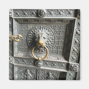 Lion door detail magnet