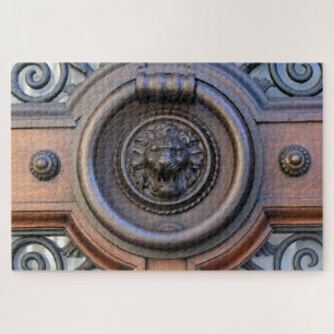Lion Door Knocker - Barcelona - 20x30 - 1014 pcs Jigsaw Puzzle