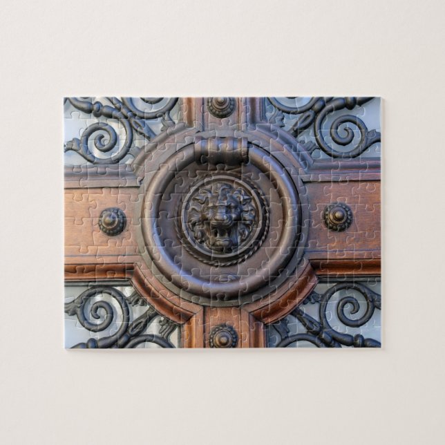Lion Door Knocker - Barcelona, Spain-8x10 -110  pc Jigsaw Puzzle (Horizontal)