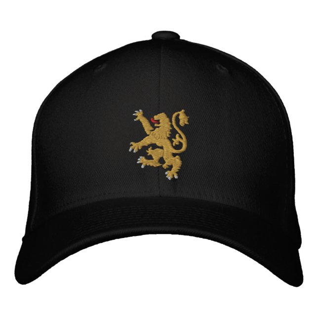 Lion d'or brodé roi des rois Casquette (Devant)