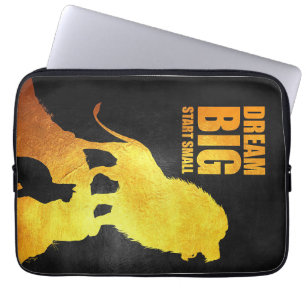 Lion Dream Big Start Small Laptop Sleeve