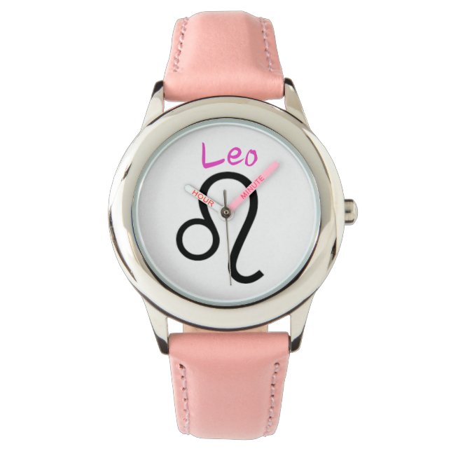 Lion du zodiaque. Montres pour enfants. (devant)