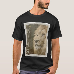 Lion Elegant Modern Black Colour Template Basic T-Shirt