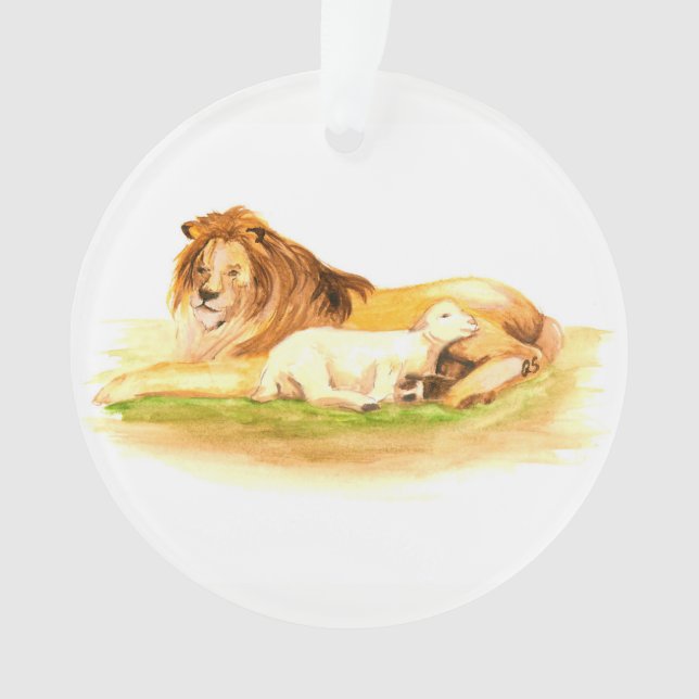 Lion et agneau d'arbre de Jesse d'avènement (devant)