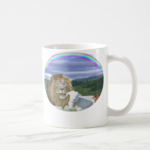lion et la tasse d'agneau